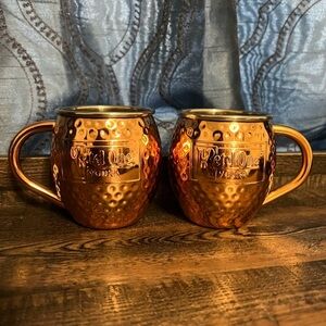 Copper Hammered Moscow Mule Mugs